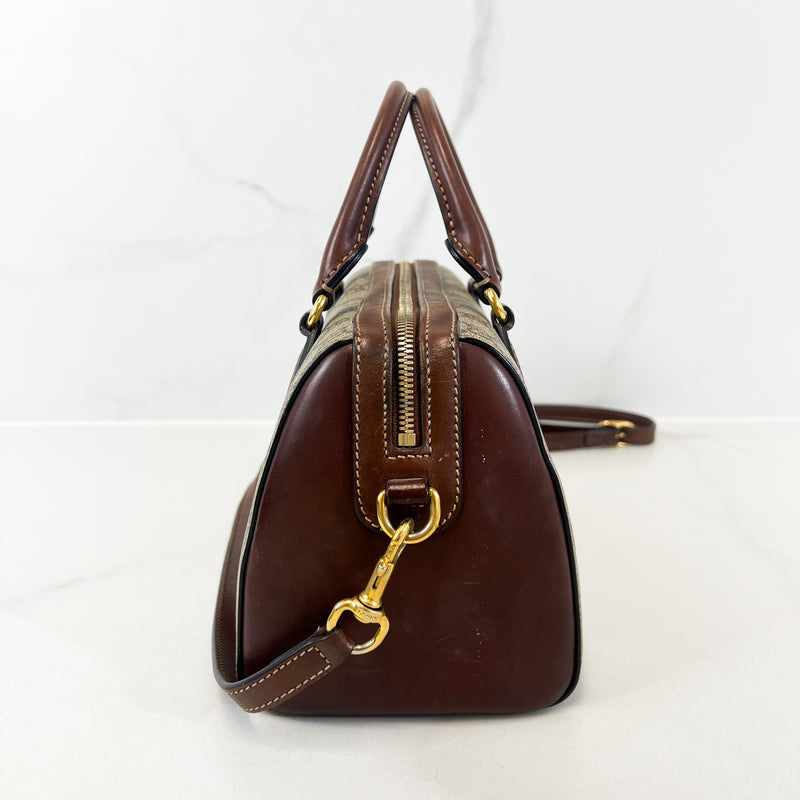 Gucci Boston Tan/Brown Supreme Canvas