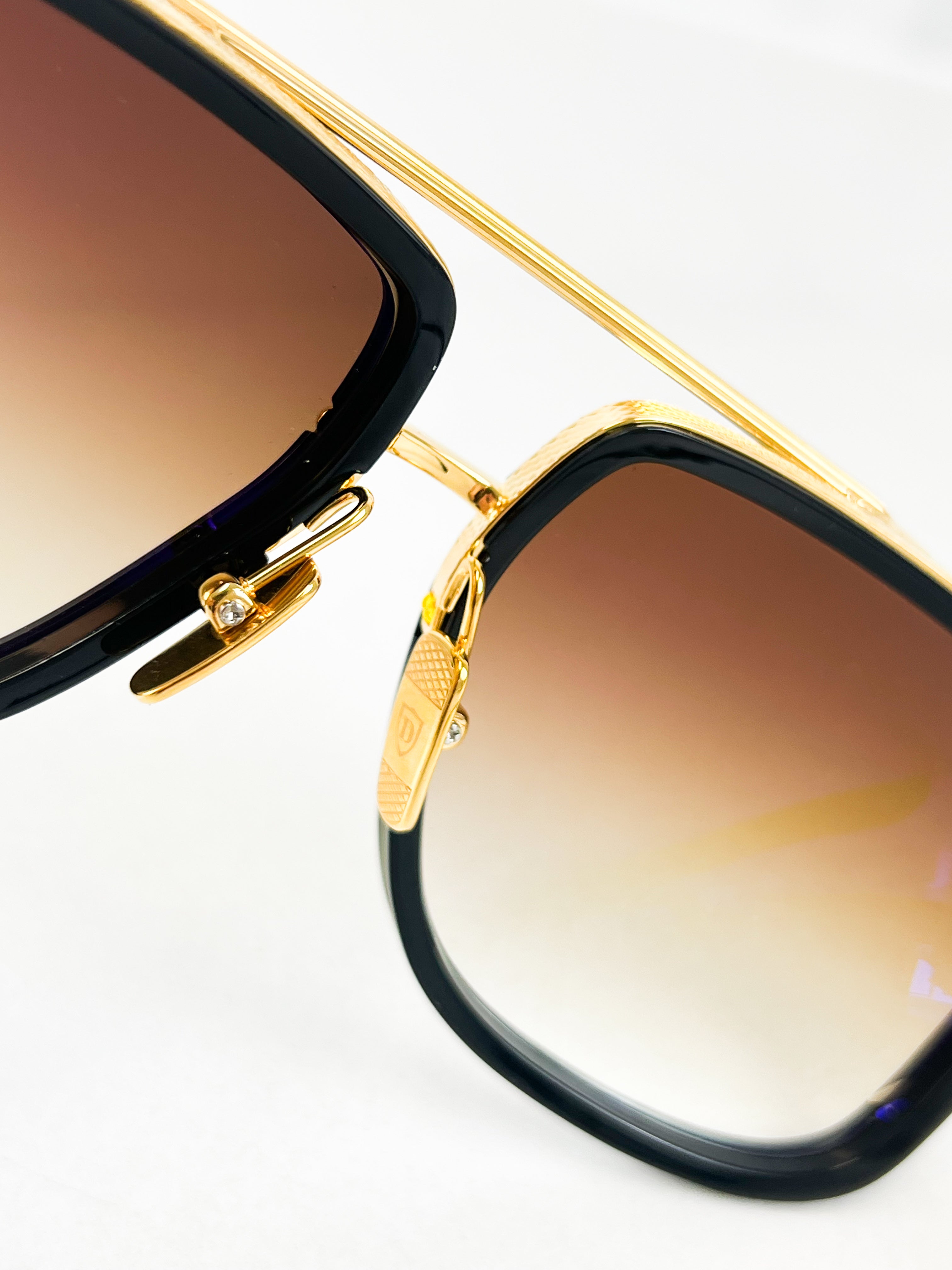 Dita Unisex Match-One In Black with Gold Frame