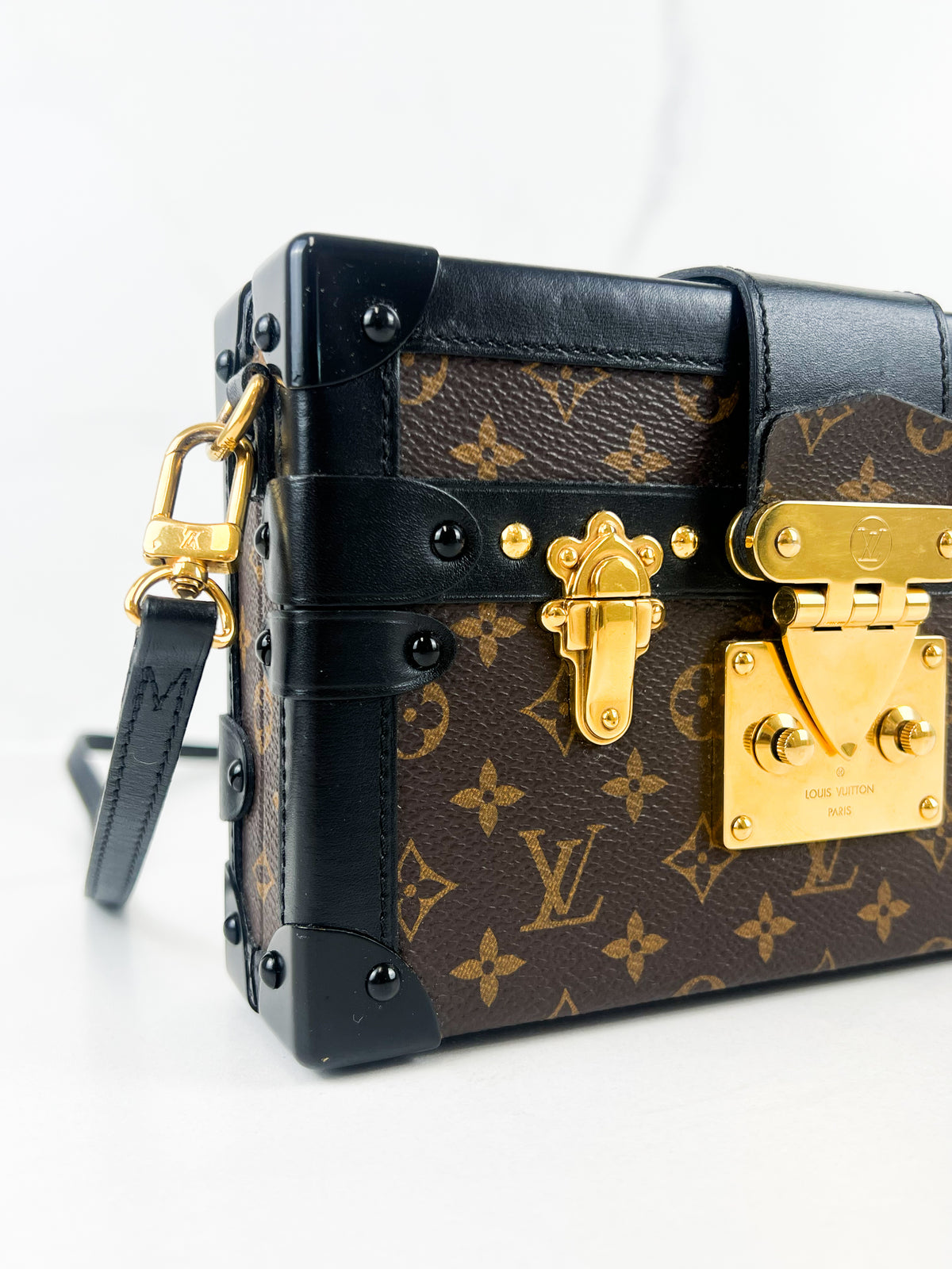 Louis Vuitton Monogram Canvas Petite Malle Clutch Bag