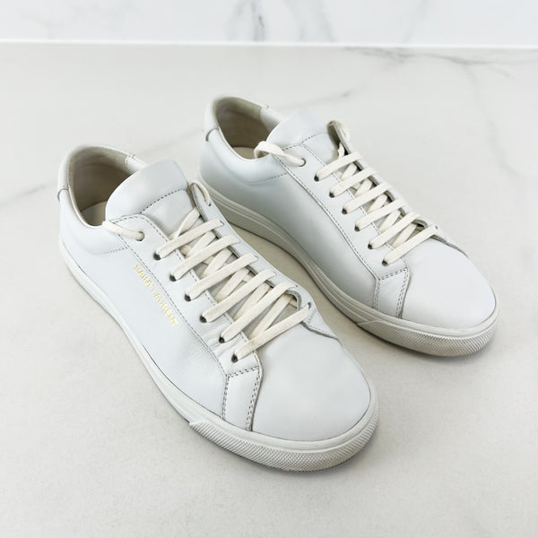 Saint Laurent Andy Leather Sneakers Size 37