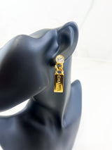 Chanel CC Drop Down Earrings
