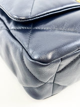 Chanel Navy Small Lambskin 19 with Gold & Silver Tone Hardware