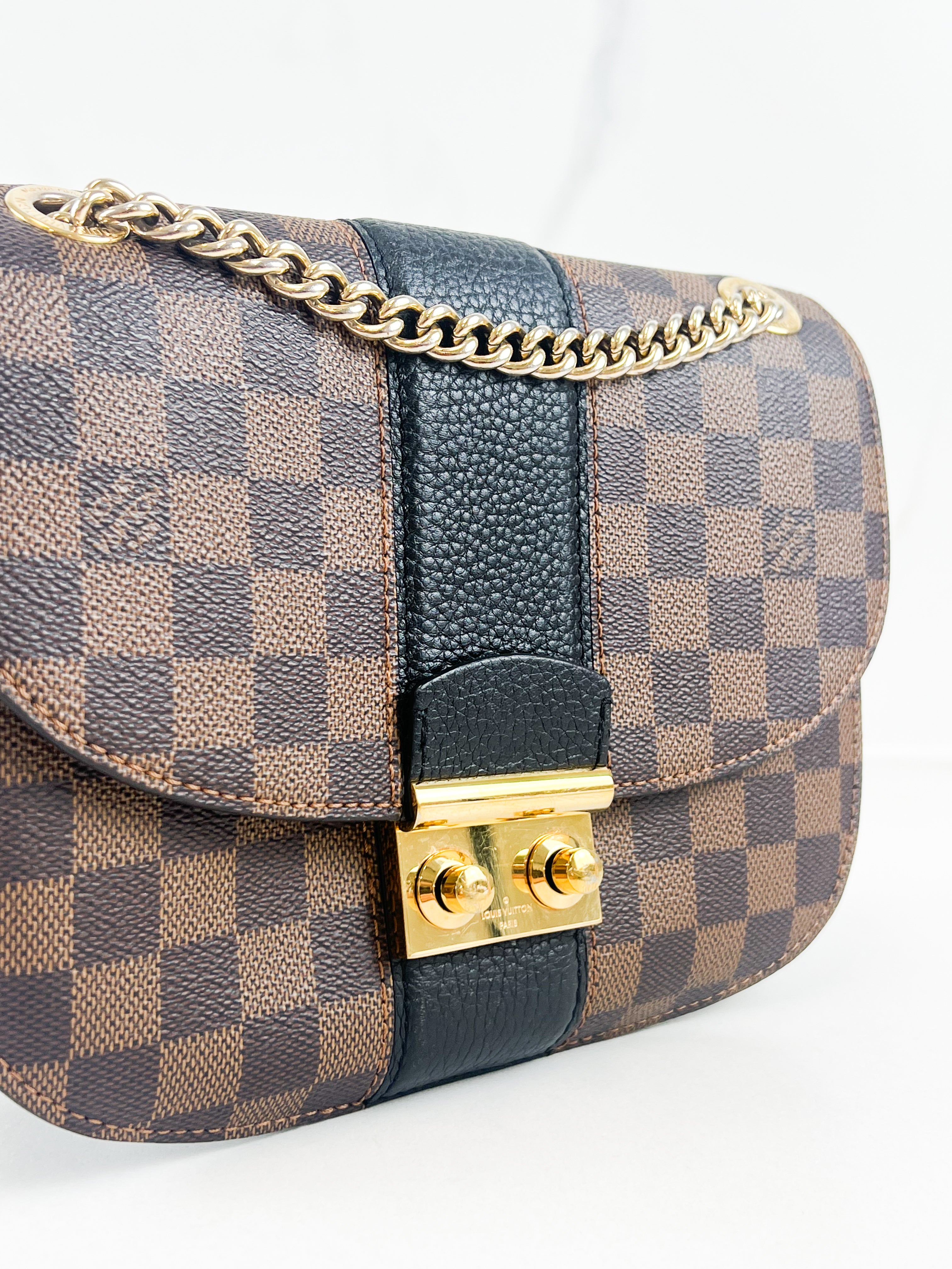 Louis Vuitton Wight Shoulder Bag in Damier Ebene