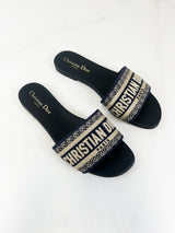 Christian Dior Dway Slides Size 38.5