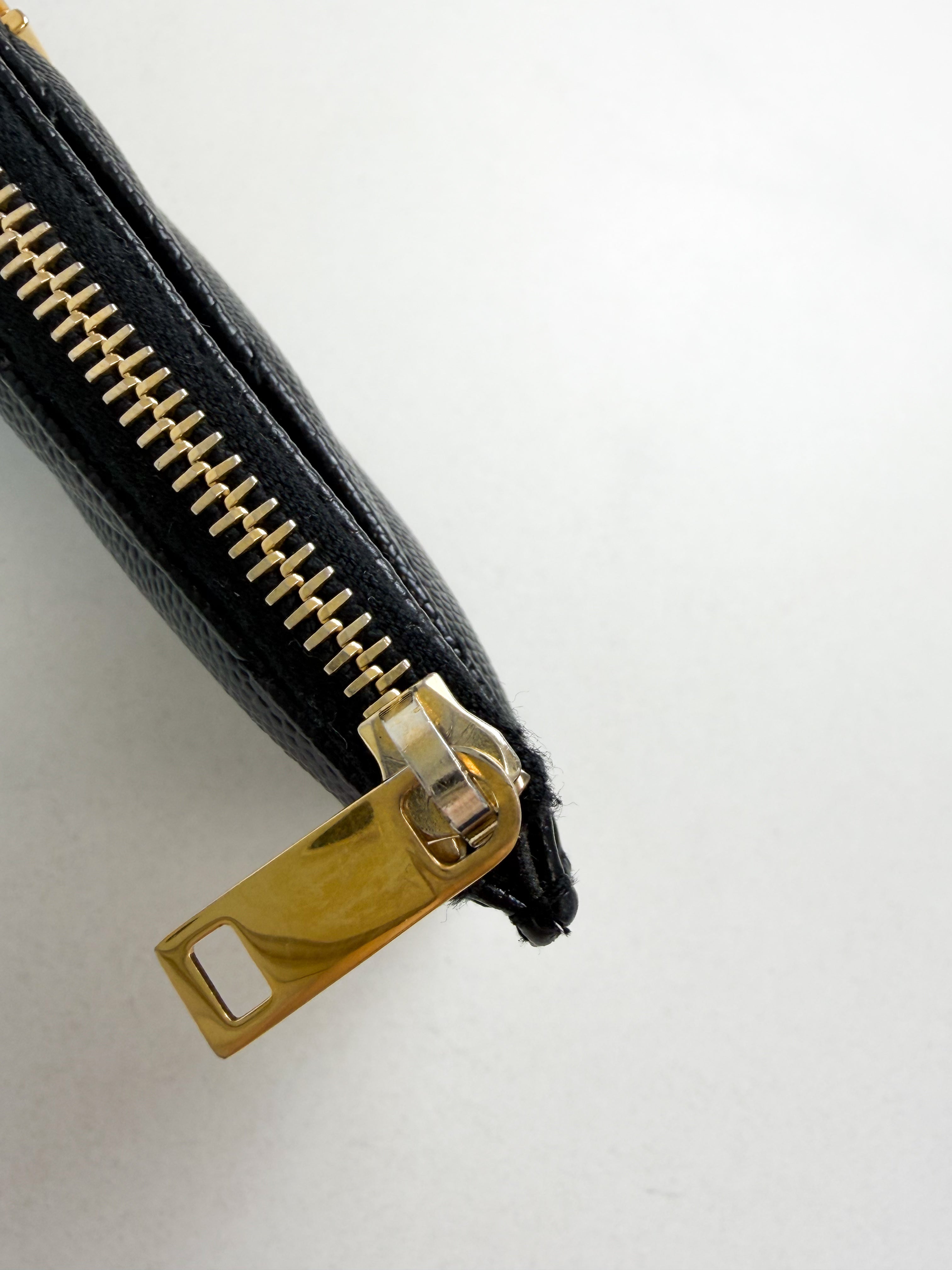 Saint Laurent Cassandre Metelasse Pouch in Grain De Poudre Leather with GHW