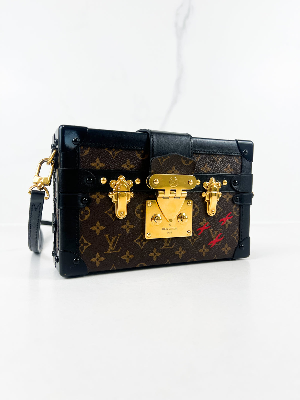 Louis Vuitton Monogram Canvas Petite Malle Clutch Bag