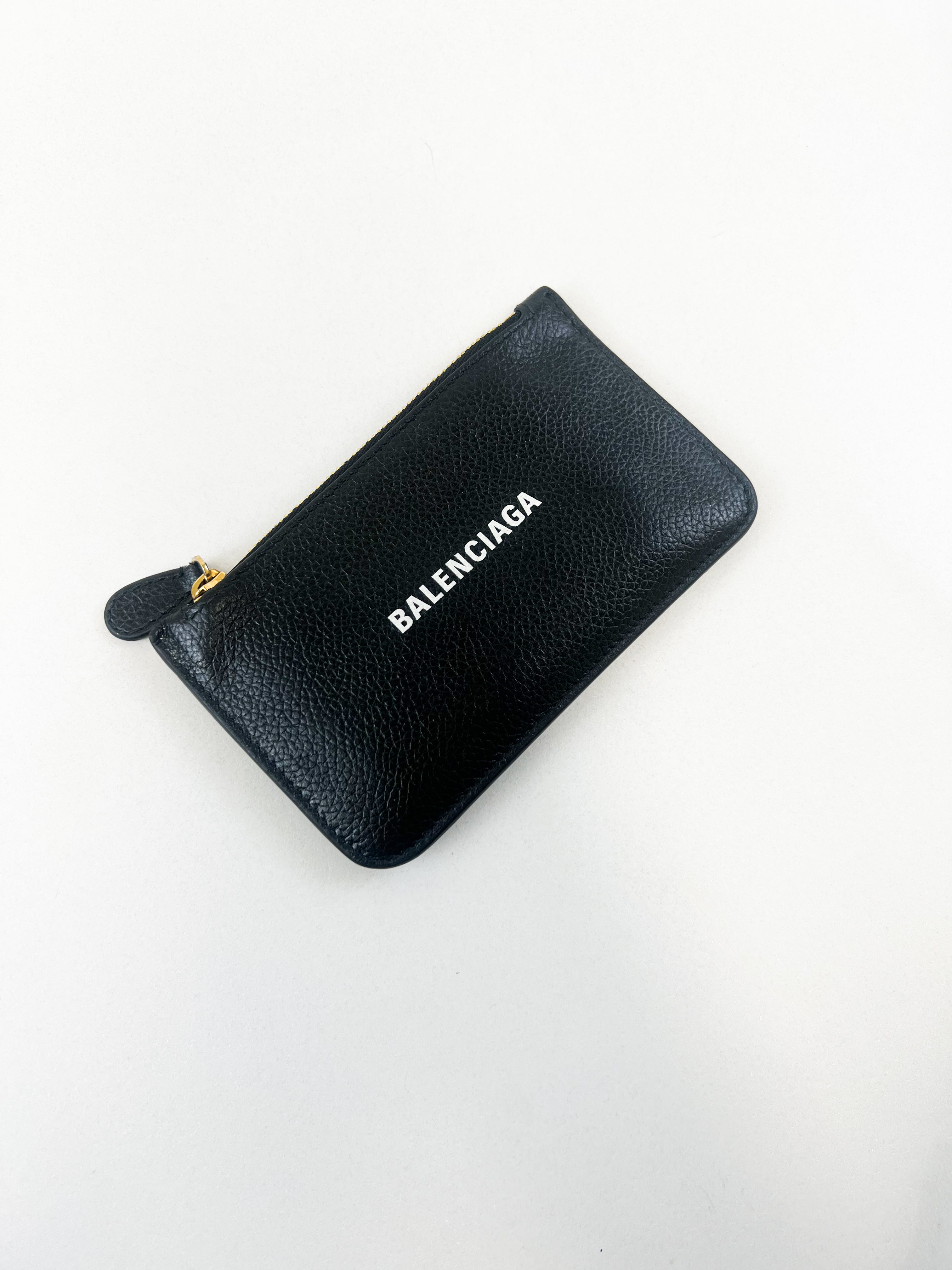 Balenciaga Black Card Case Wallet