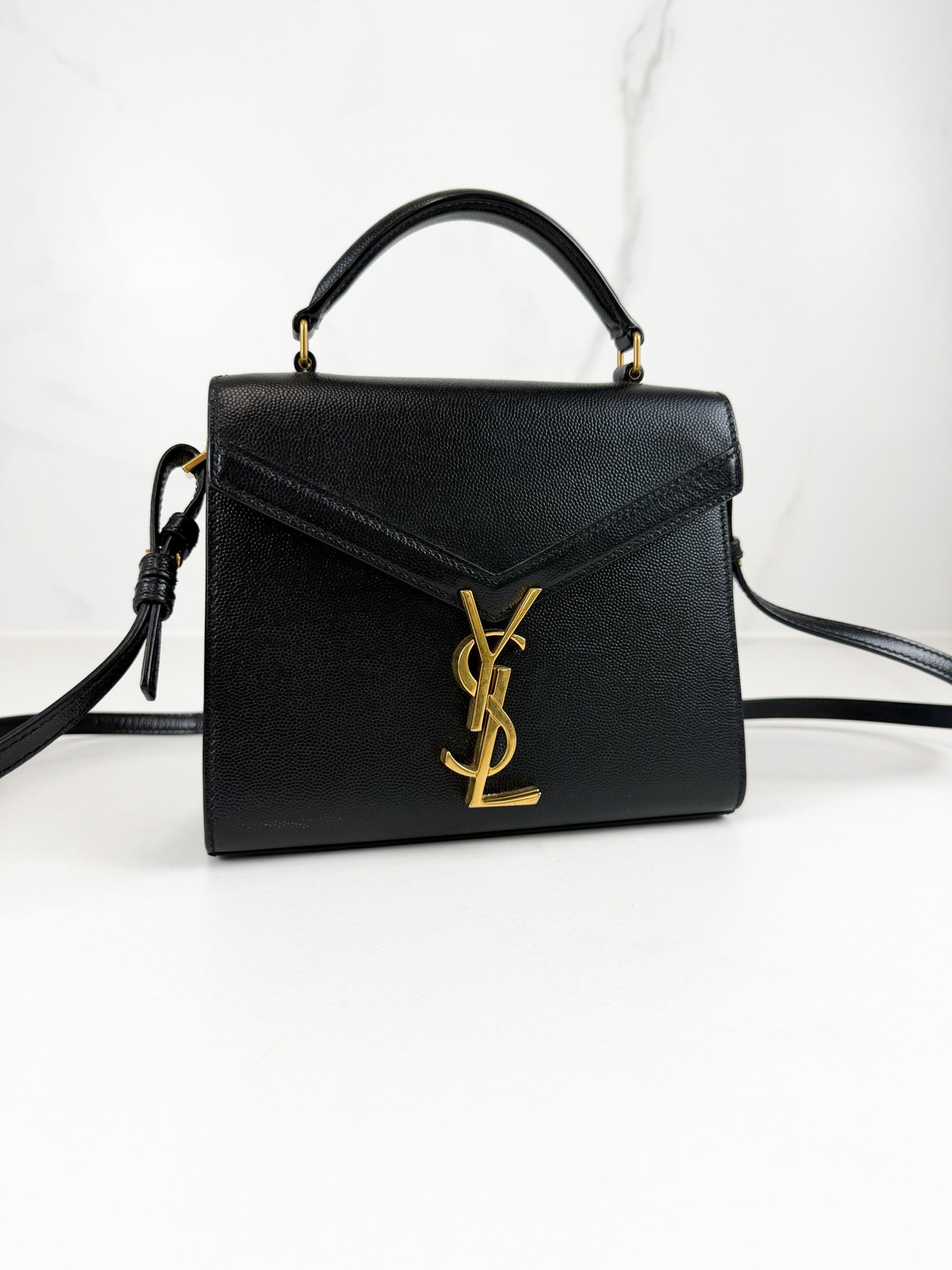Saint Laurent Cassandra Mini Top Handle GHW