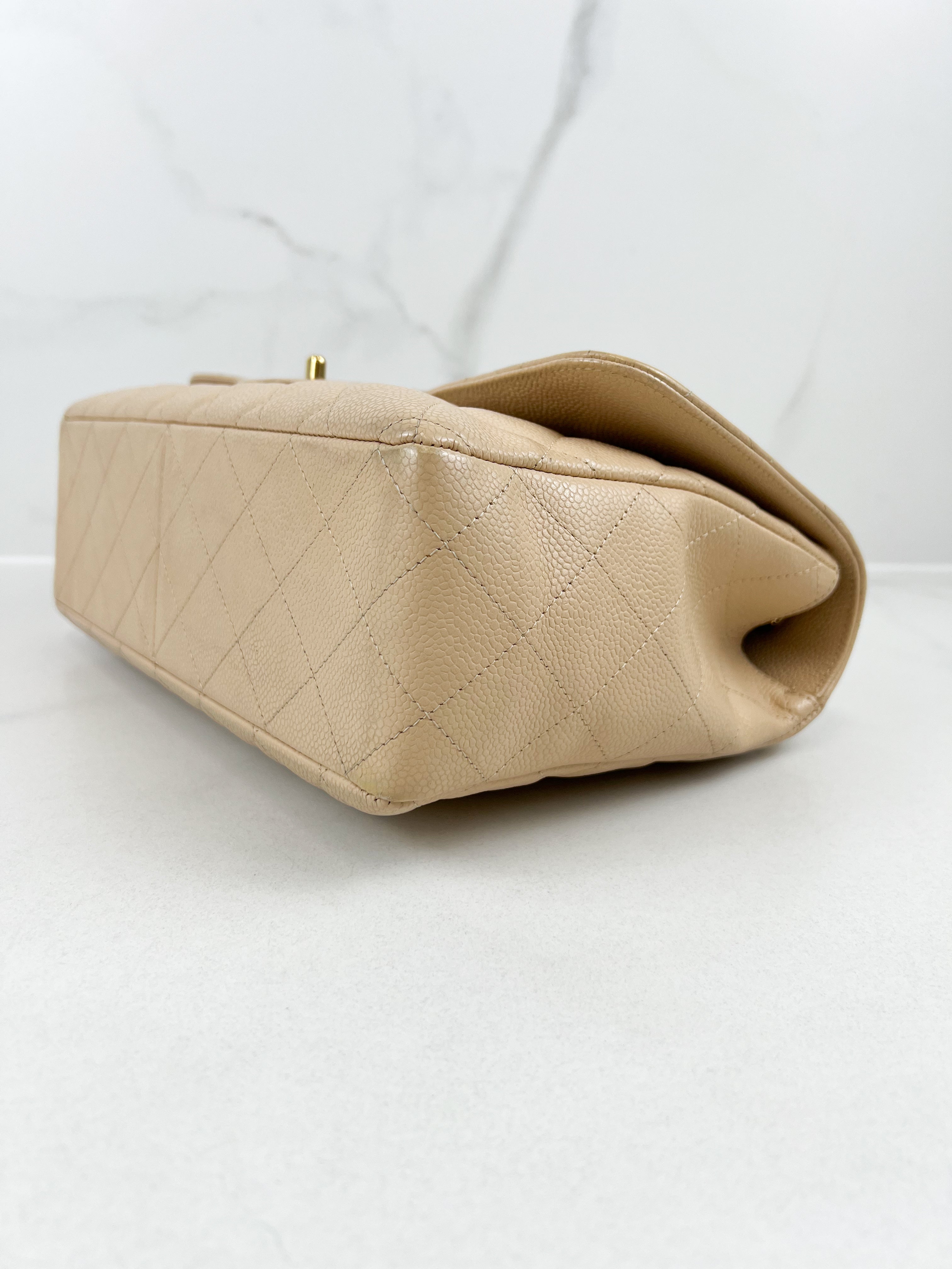 Chanel Jumbo Classic Single Flap Caviar Shoulder Bag