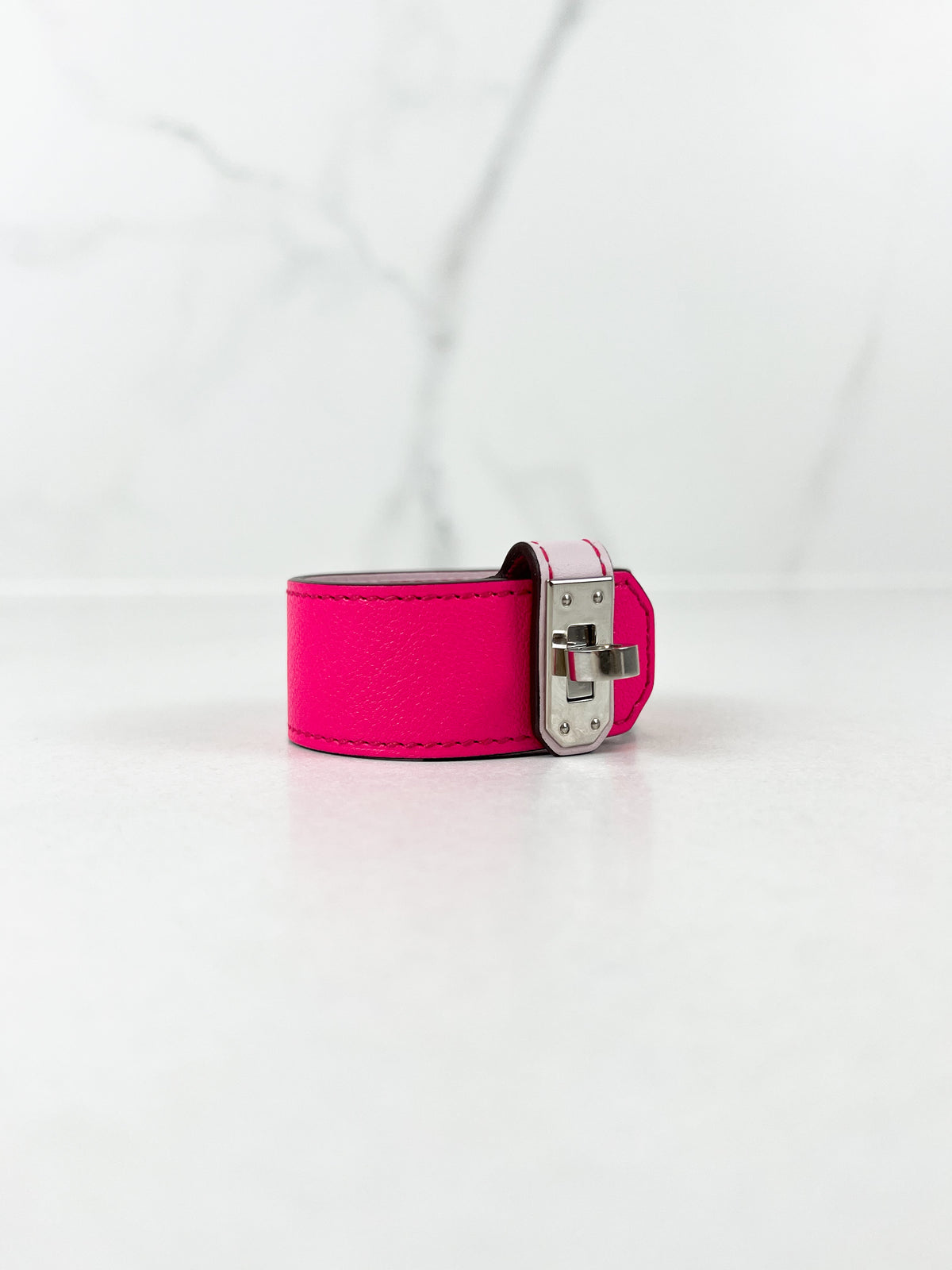 Hermes Kelly Twist Bracelet in Hot Pink