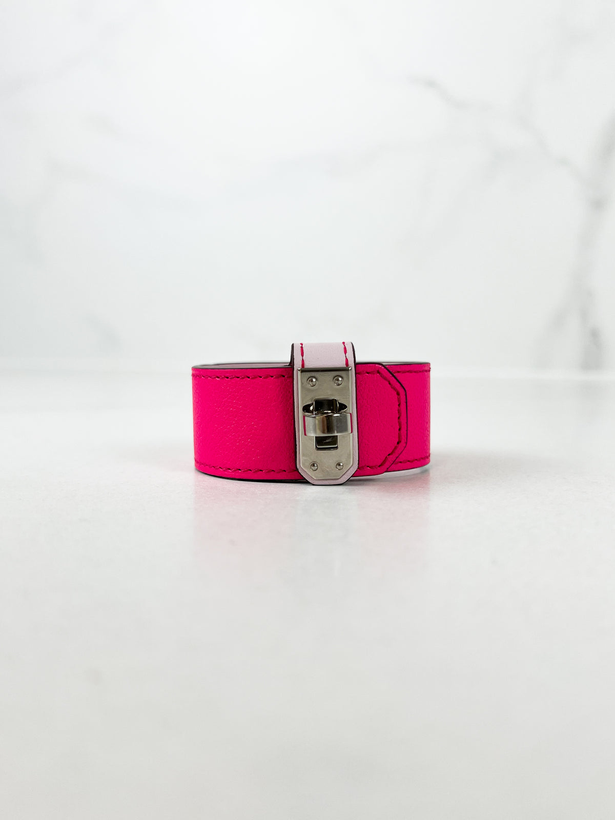 Hermes Kelly Twist Bracelet in Hot Pink