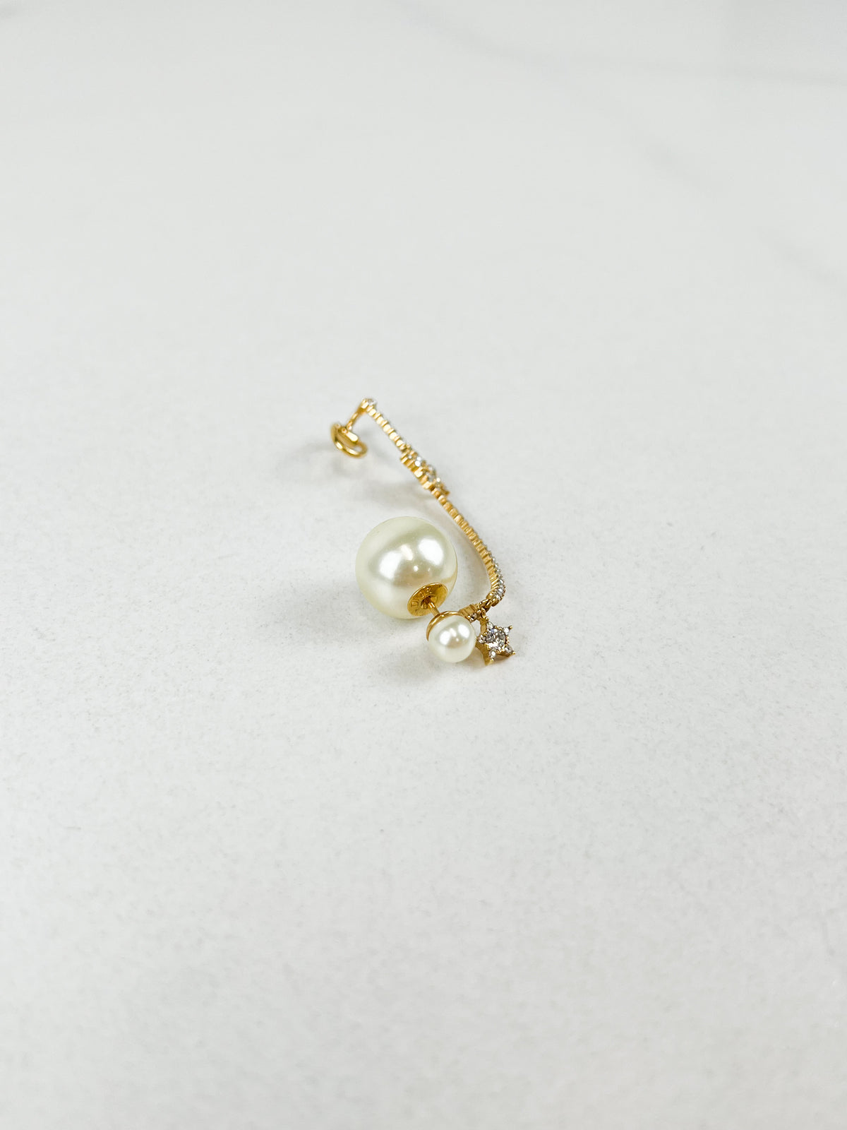 Christian Dior J'adior Gold Pearl & Diamonte Ear Cuff