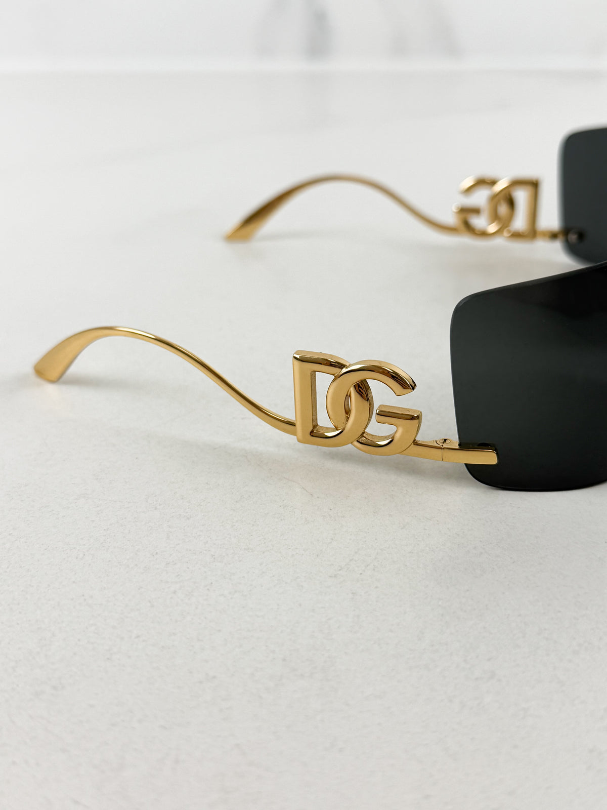 Dolce & Gabbana Black & Gold Sunglasses