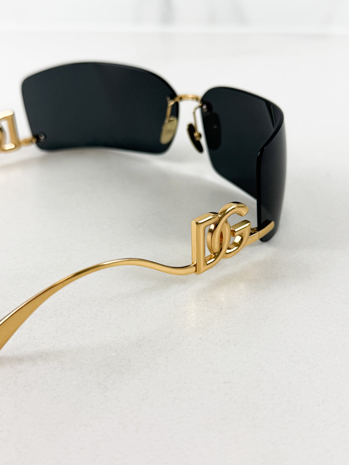 Dolce & Gabbana Black & Gold Sunglasses