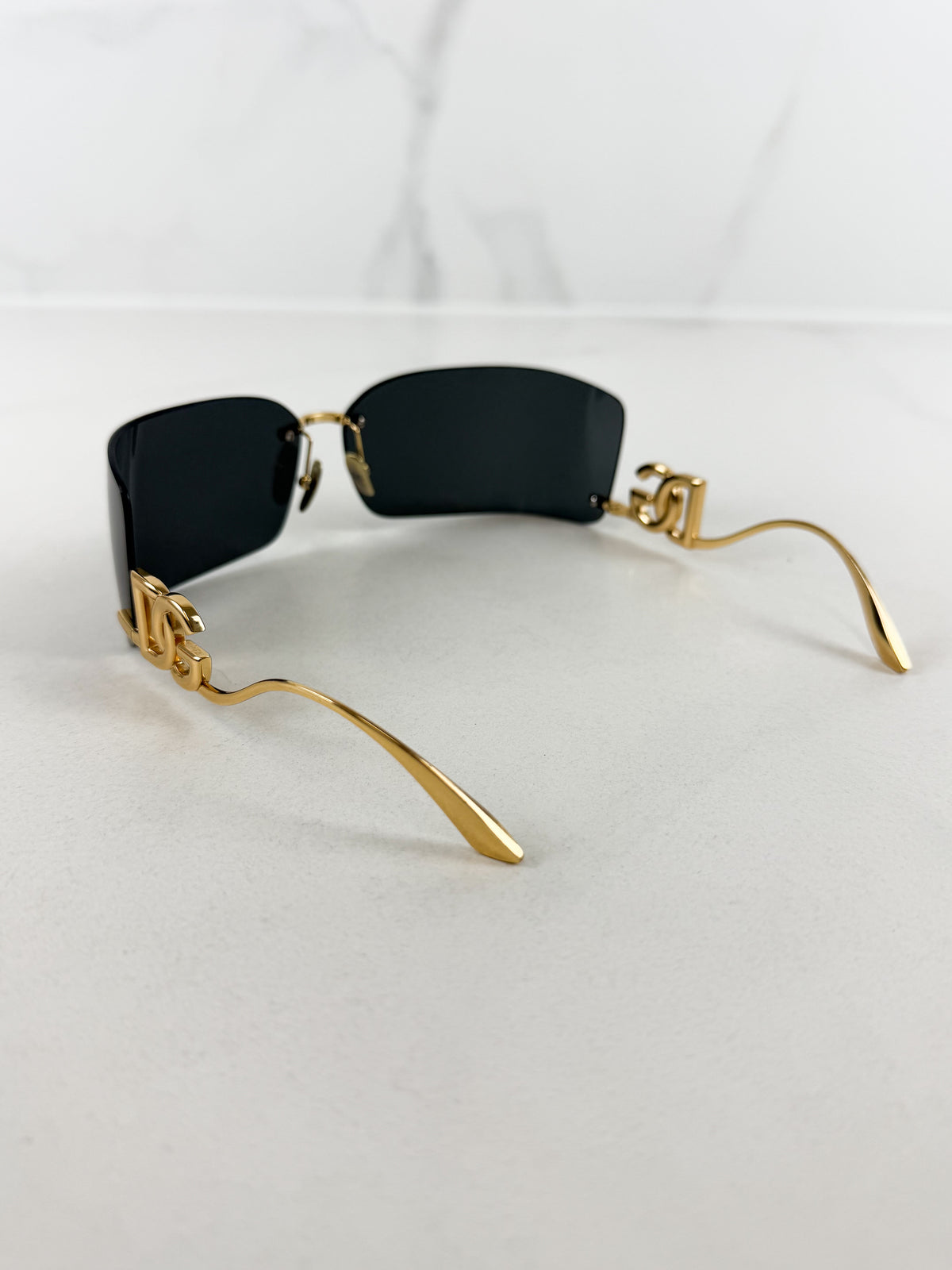 Dolce & Gabbana Black & Gold Sunglasses