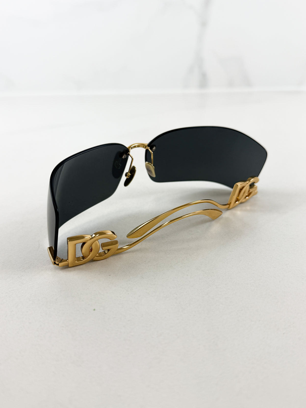 Dolce & Gabbana Black & Gold Sunglasses