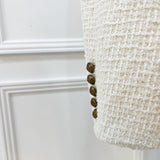 Balmain Tweed Blazer with Gold Buttons
