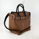 Burberry Belt Tote Leather Bag