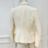 Balmain Tweed Blazer with Gold Buttons
