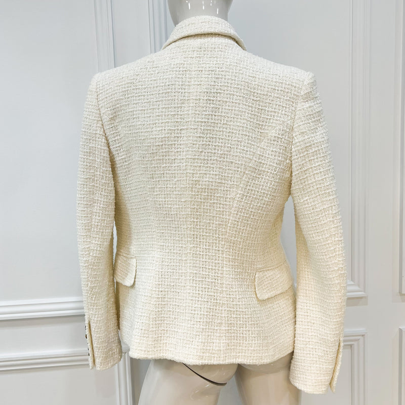 Balmain Tweed Blazer with Gold Buttons