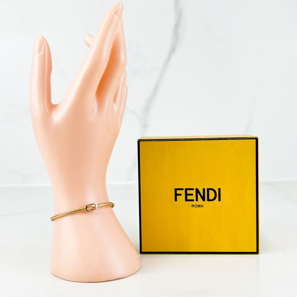 Fendi O'Lock Bracelet - Gold-coloured bracelet | Fendi