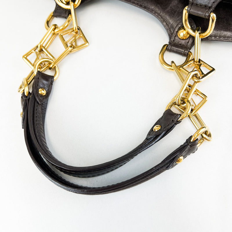Louis Vuitton 2006 Vintage Chain Leather Bag
