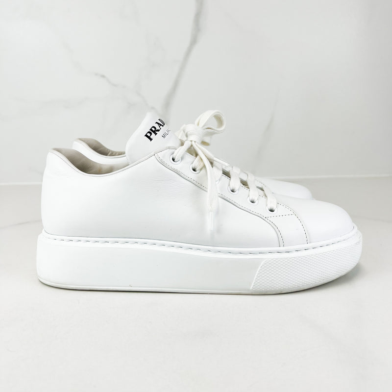 Prada Platform Leather Sneaker Size 39.5