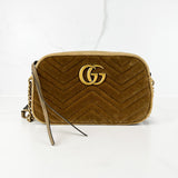 Gucci Velvet GG Marmont Matelasse Bag