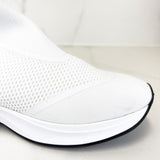 Christian Dior White Knit Fabric High Top Sneaker Size 41