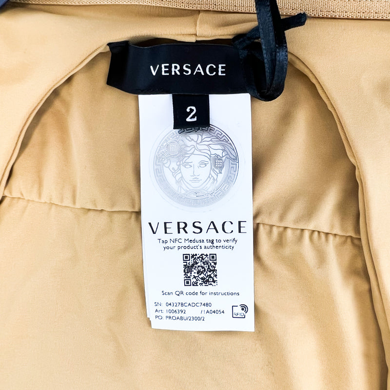 Versace Greca Band Bodysuit Size S