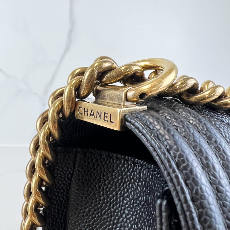 CAYOU AUCTION WINNER Preloved Chanel Denim Blue Medium Boy Bag Aged S –  KimmieBBags LLC