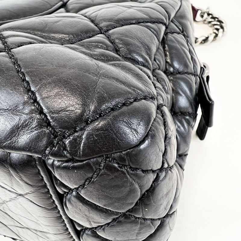 Chanel Portobello Quilted Aged Calfksin Shoulder Flap