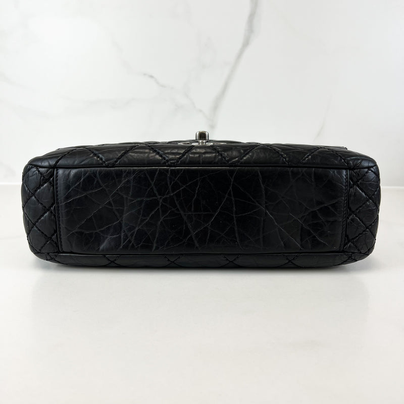 Chanel Portobello Quilted Aged Calfksin Shoulder Flap