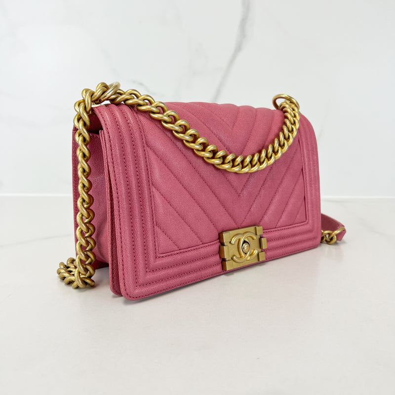 Chanel Old Medium Boy Bag with GHW