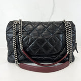 Chanel Portobello Quilted Aged Calfksin Shoulder Flap