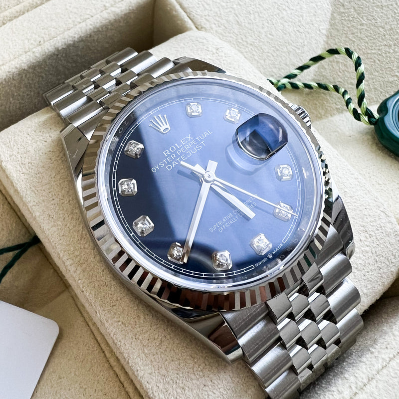 Rolex Datejust 36mm Blue Dial – Shopluxe Consignment