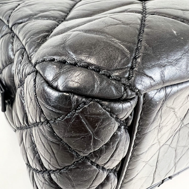 Chanel Portobello Quilted Aged Calfksin Shoulder Flap