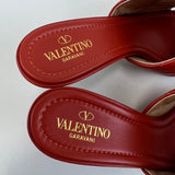 Valentino Deep Orange Roman Mule 80mm Size 40