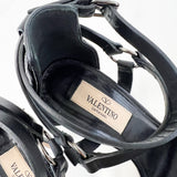 Valentino Black Napa Strap Pumps Size 35.5