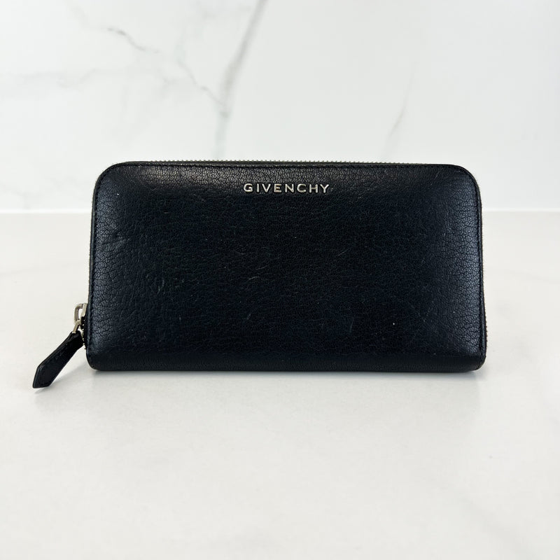 Givenchy Black Leather Logo Wallet